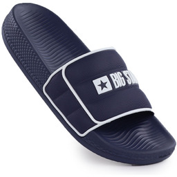 Klapki męskie plażowe basenowe granatowe Big Star RR174A045