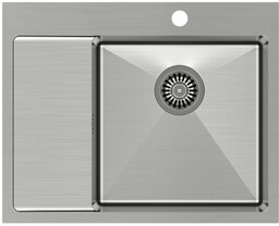QUADRON Zlewozmywak 62x48 RUSSEL 116 stal, k.prawa HB7911-RBS