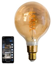 SHELLY Inteligentna żarówka LED Vintage G125 4W E27