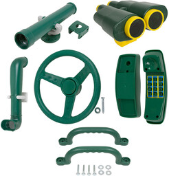 ZESTAW 6w1 - kierownica, peryskop, teleskop, lornetka, telefon,