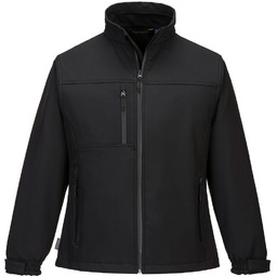 PORTWEST TK41 SOFTSHELL DAMSKI CHARLOTTE (3L); CZARNY