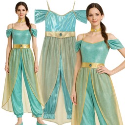 Strój Przebranie Jasmina Dżasmina Arabska Księżniczka Cosplay Xs
