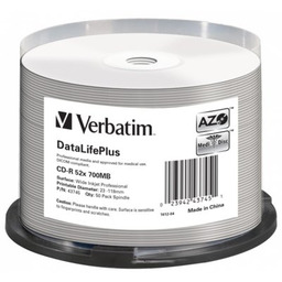VERBATIM Płyta Printable CD-R, 700 MB, 52x (50