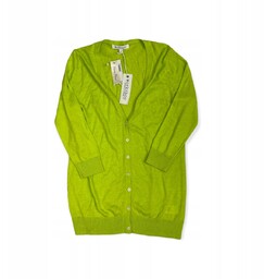 Rozpinany sweter damski rękaw neon WORKSHOP S