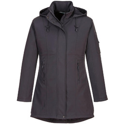 PORTWEST TK42 KURTKA SOFTSHELL CARLA (3L); SZARY WĘGLOWY