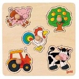Goki, puzzle z uchwytami Życie na farmie