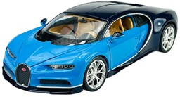 Welly Bugatti Chiron Niebieski 1:24 Samochód Nowy Metalowy