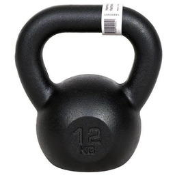 Kettlebell żeliwny czarny UNDERFIT 12 kg