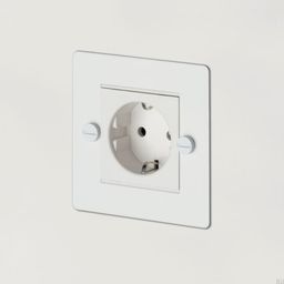 Gniazdo pojedyncze 1G Euro Socket - Białe [C-Mg833]