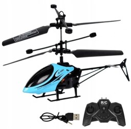 Helikopter Zdalnie Sterowany Led Dla Dzieci Niebieski