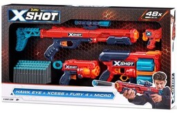 ZURU Zestaw wyrzutni X-Shot Excel Combo Hawk +