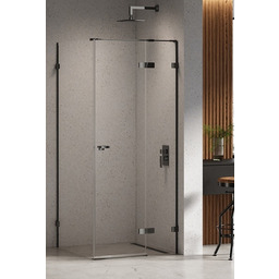 New Trendy Eventa Black Chrome kabina prysznicowa prostokątna