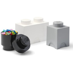 Lego Brick Zestaw Pojemników 3w1 szary