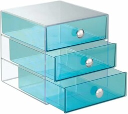 iDesign Szuflady do przechowywania makijażu, plastikowy organizer