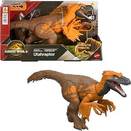 Mattel Jurassic World: Odrodzenie Utahraptor Ryczący dinozaur Figurka
