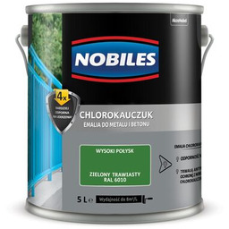 Farba chlorokauczukowa Chlorokauczuk RAL 6010 5 l Nobiles