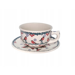 Filiżanka duża ceramika Bolesławiec Gile 330ml