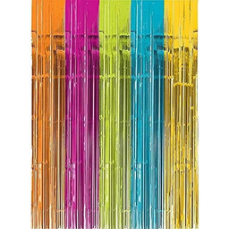 amscan 242001-90 wielokolorowy zasłona z frędzlami - 1