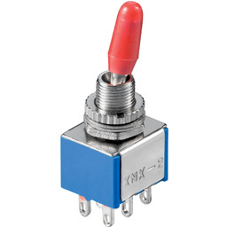 Goobay 10021 przełącznik dźwigienkowy miniaturowy, 2 x wł.