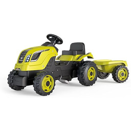Smoby - Farmer XL Zielony Traktor + Przyczepa