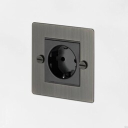 Gniazdo pojedyncze Typ C Euro 1G Mosiężne Palony