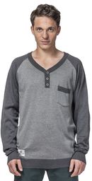 sweter męski HORSEFEATHERS LUKE SWEATER (gray melange)