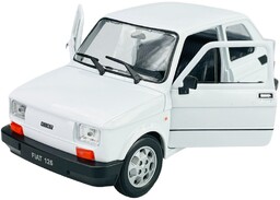 WELLY FIAT 126p BIAŁY 1:21 SAMOCHÓD NOWY METALOWY