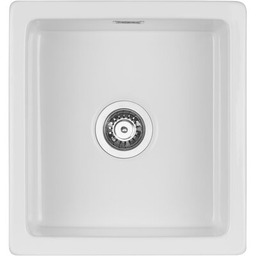 DEANTE Zlewozmywak jednokomorowy Sabor ZCB 6103 Biały 47.5x45