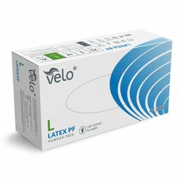 Velo rękawice lateksowe PF r. L Rękawiczki lateksowe