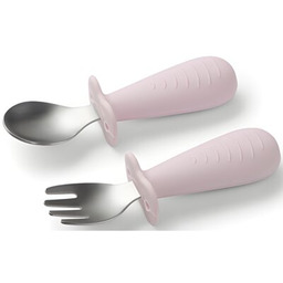 BABYONO Zestaw sztućców 1665/02 Różowy Torba letnia gratis