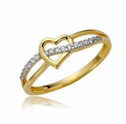 Damski złoty pierścionek P1877