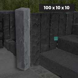 Ogrodowa Palisada Łupana G690 Bazalt Black 100x10x10 cm