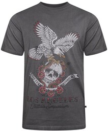 Duży T-shirt Męski Czarny ''LA TATTO EMPORIUM'' KAM