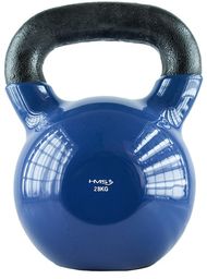 Hantla winylowa żeliwna kettlebell 28 kg - HMS