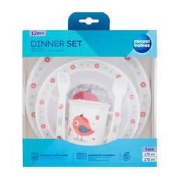 Canpol babies Cute Animals Dinner Set Bird naczynia