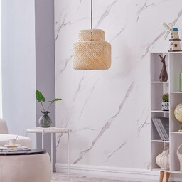 Lampa wisząca Venora Lindby, możliwość ściemniania, jasne drewno,