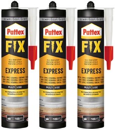 3x Klej montażowy Pattex Fix Express 375g