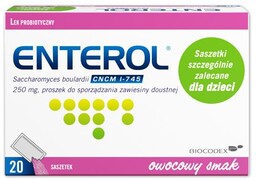 ENTEROL 250mg Lek probiotyczny, 20 saszetek