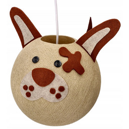 Lampa wisząca dla dzieci Piesek Cotton Balls Ręcznie