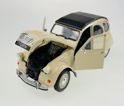 Welly Citroen 2Cv Beżowy 1:24 Samochód Nowy Metalowy