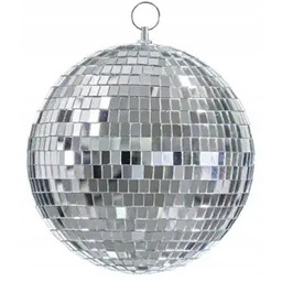 Kula Dyskotekowa Disco Srebrna Lustrzana 30CM Sylwester Nowy