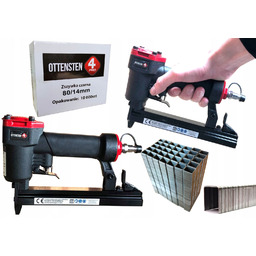 Zszywacz pneumatyczny 4-16mm 4PRO8016 zszywki tapicerskie 80/14mm 10tys