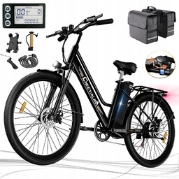 Rowery Elektryczne Damski/meski Cheevalry 250W 36V15Ah 100KM 26*2.35