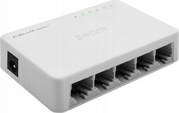 Switch niezarządzalny Qoltec przełącznik sieciowy 5 x port