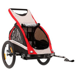 KROSS Przyczepka rowerowa Freedom 30kg Pasy Czarno-czerwony RABAT