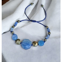 Pakamera KONCENTRACJA, KREATYWNOŚĆ - kyanit, piryt - amulet
