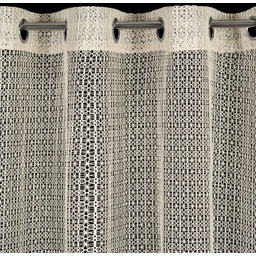 Zasłona ażurowa beżowa ZAS-05