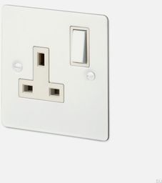 Gniazdo pojedyncze 1G Uk Socket Białe [El532] Standard