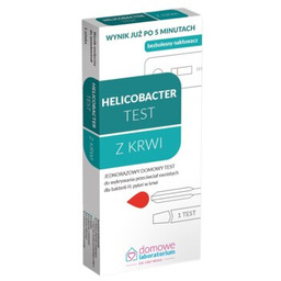 DOMOWE LABORATORIUM Test helicobacter z krwi (1 sztuka)