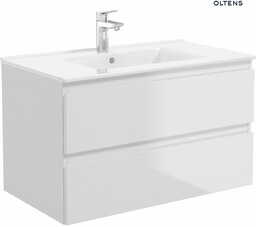 Oltens Vernal umywalka 81x46 cm meblowa prostokątna biała